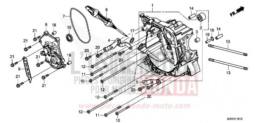 RIGHT CRANKCASE SH125ADN de 2022